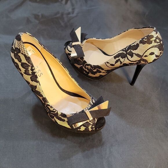 GUESS HIGH HEEL STILETTO PEEP TOE WOMEN"S PUMP - Picture 7 of 15